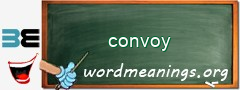 WordMeaning blackboard for convoy